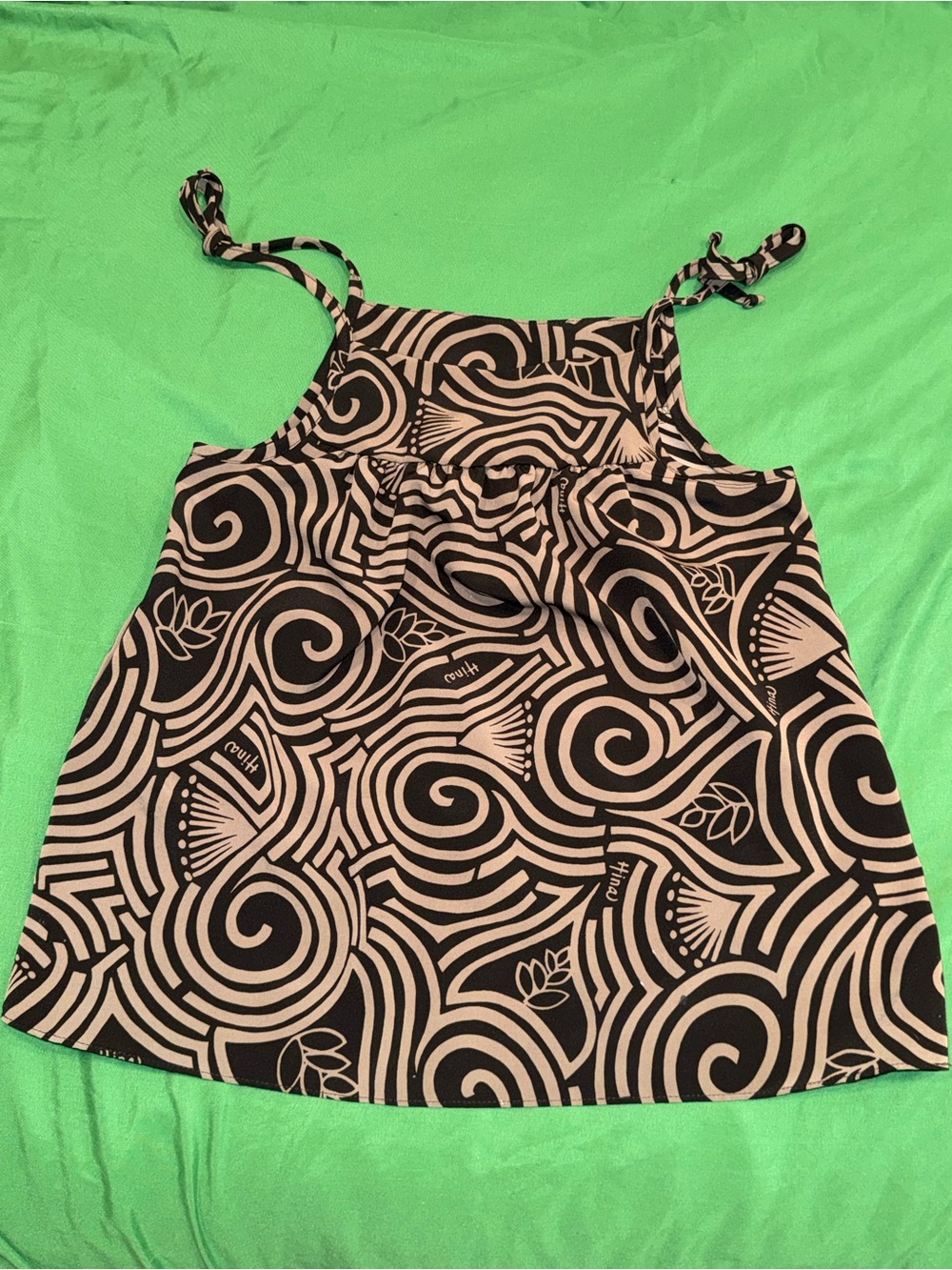 Girls Hina Tie-Shoulder Printed Tank Top